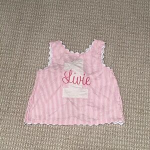 Pink Striped Baby Top